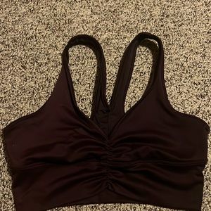 Alo Yoga Wild Thing Sports Bra in Plum